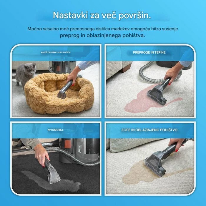 Pastrues njollash wet-dry VONHAUS 2000288, 600 W, 2 L, 15 kPa, zi/portokalli