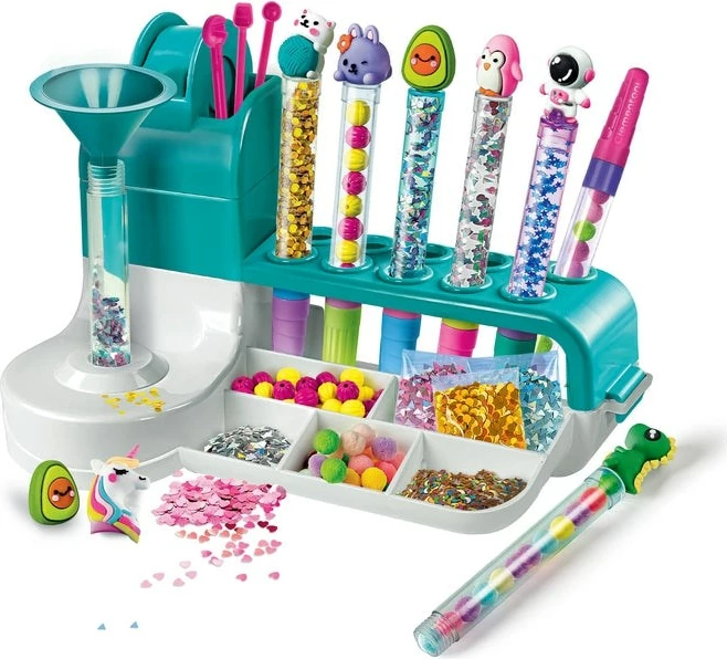 Set kreativ Clementoni Pen Creator Studio, për fëmijë, 50+ aksesorë, shumëngjyrësh