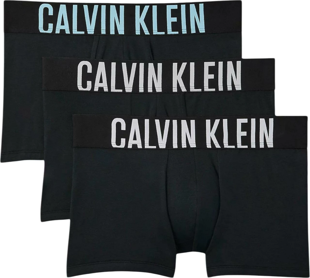 Të brendshme për meshkuj Calvin Klein Underwear TRUNK 3PK 000NB3608A, të zeza/gri