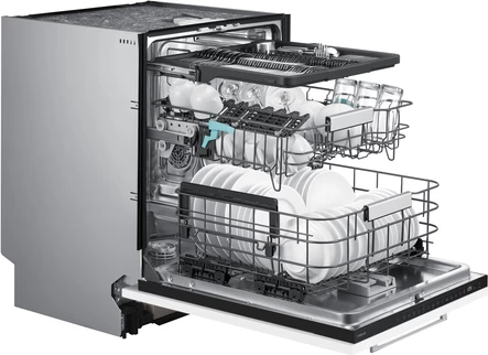 Lavastovilje Samsung DW80H73WBB0U1, e integrume plotësisht, 14 sete, 60 cm, e bardhë