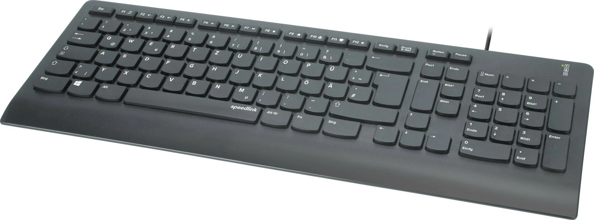 Tastierë Speedlink SL-640009-BK, Full-size, USB, QWERTZ, e zezë