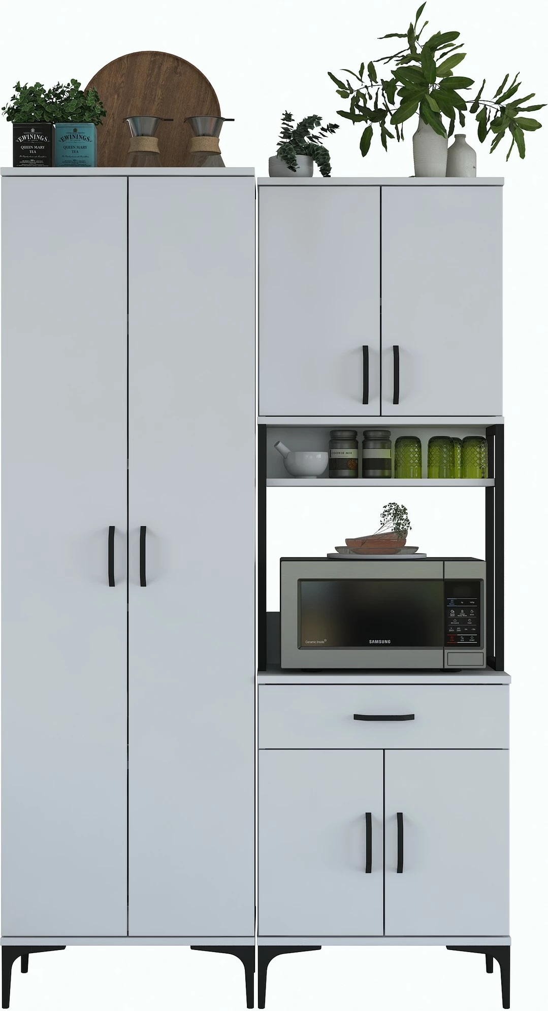 Dollap multifunksional, i bardhë, Hanah Home JE120 - 2966