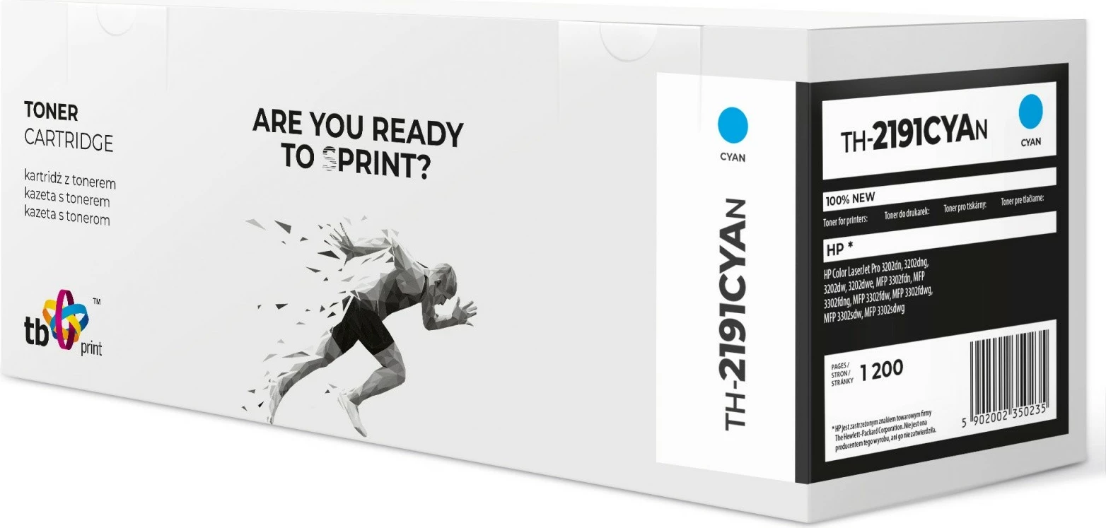 Toner TB Print TH-2191CYAN, kompatibil me HP Color LaserJet Pro 3202/3302, 1200 fq, me çip, cian