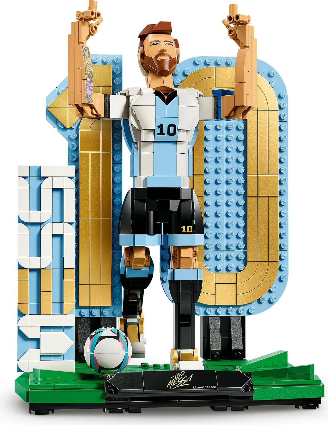 Set ndërtimi LEGO 43015 Lionel Messi – Football Legend, 958 pjesë, shumëngjyrësh