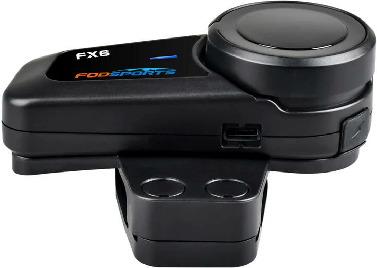 Interkom për motoçikleta Fodsports FX6, 2 copë, i zi