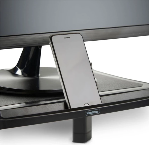 Mbajtëse monitori VONHAUS 3005097, e rregullueshme në lartësi 16.8x43.5x33 cm, e zezë