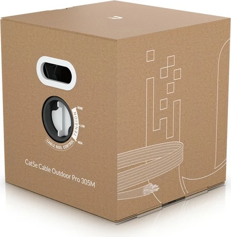 Kabllo rrjeti Ubiquiti Cat5e Outdoor Pro 305m e bardhë