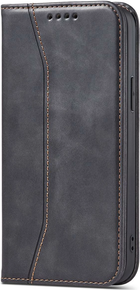 Mbështjellës Hurtel Magnet Fancy Case për iPhone 14 Pro Max, me kapak, portofol dhe qëndrim, e zezë