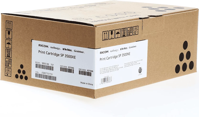 Toner, Ricoh, SP 3500XE 407646, XL 6400 faqe, e zezë