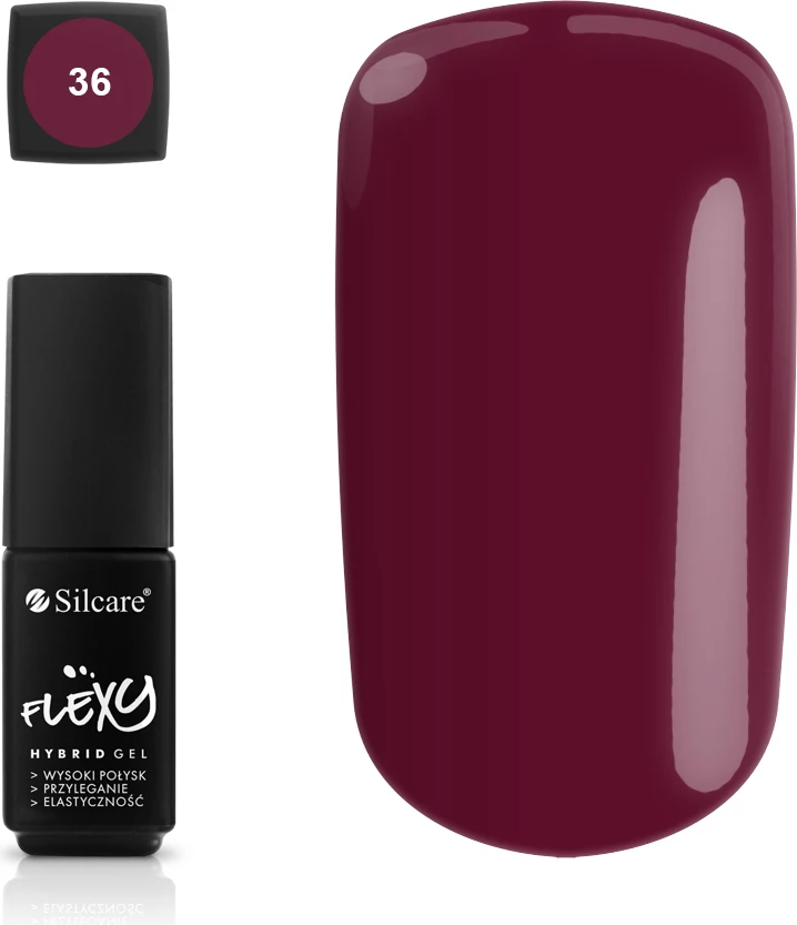Llak për thonj Silcare Flexy Hybrid Gel 36, 4.5g