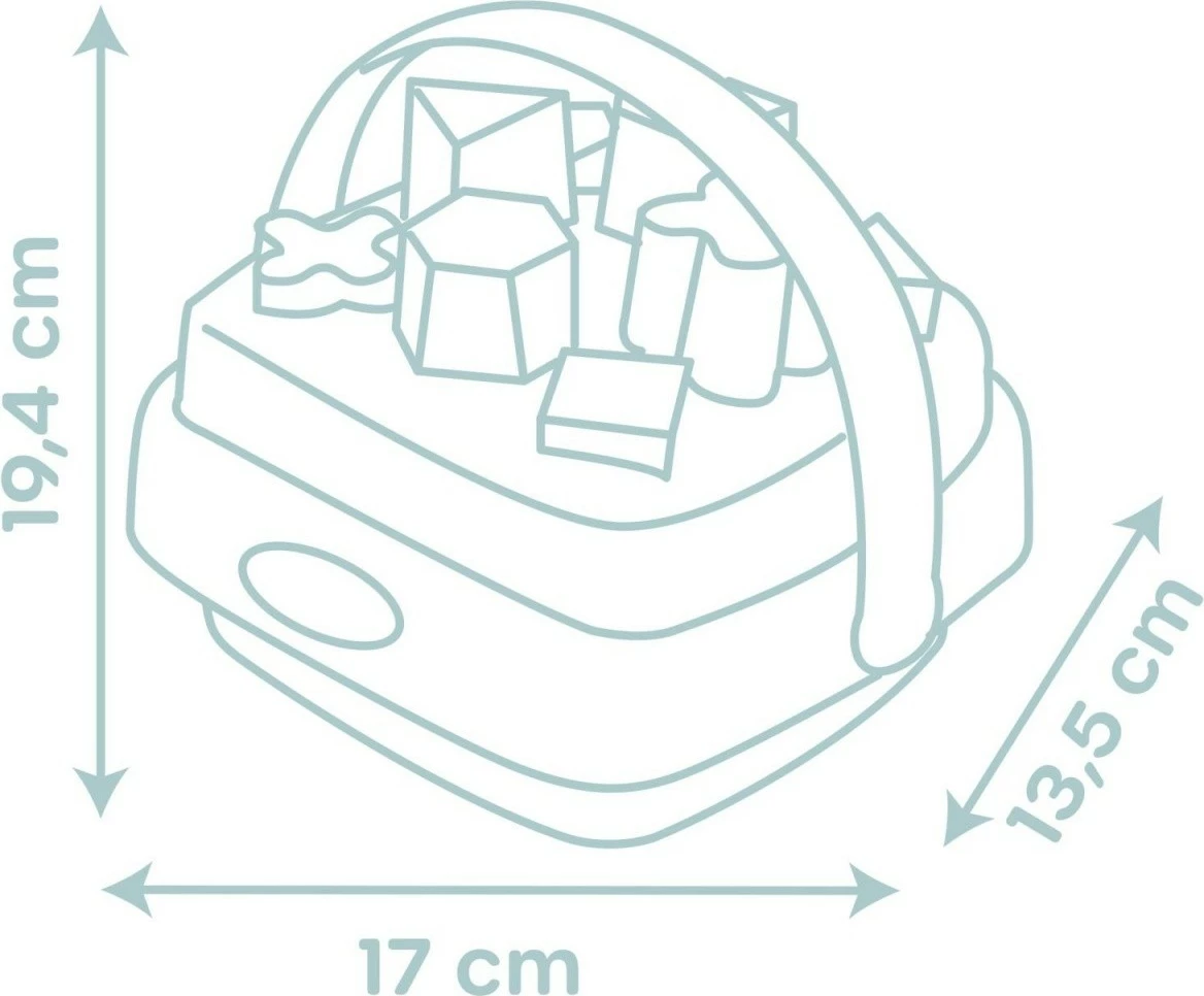 Lodër edukative Smoby Shape Sorter Basket, 8 forma, shumëngjyrëshe
