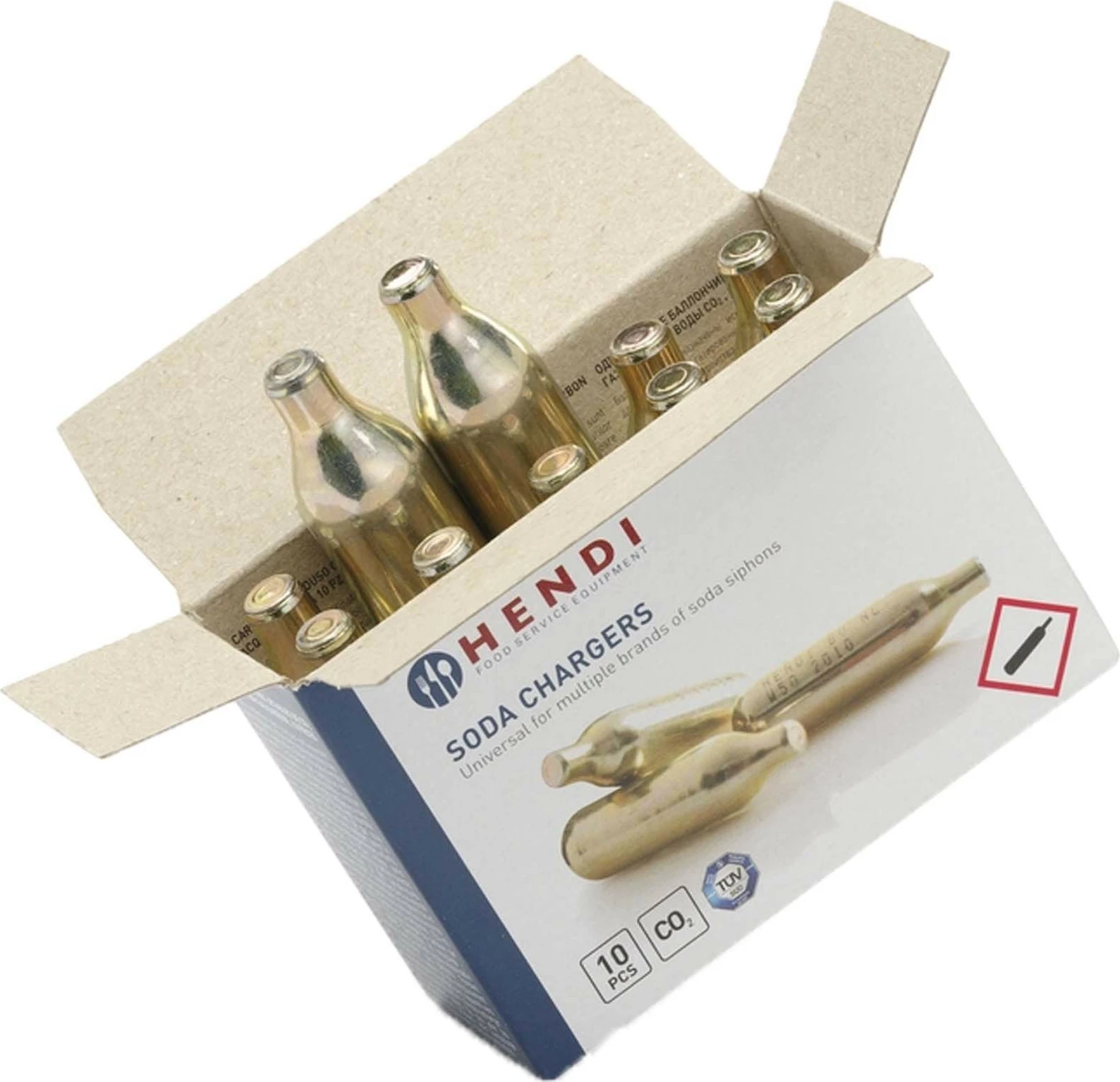 kapsula CO₂ për sifon sode, Bar Up, 8 g, set 10 copë