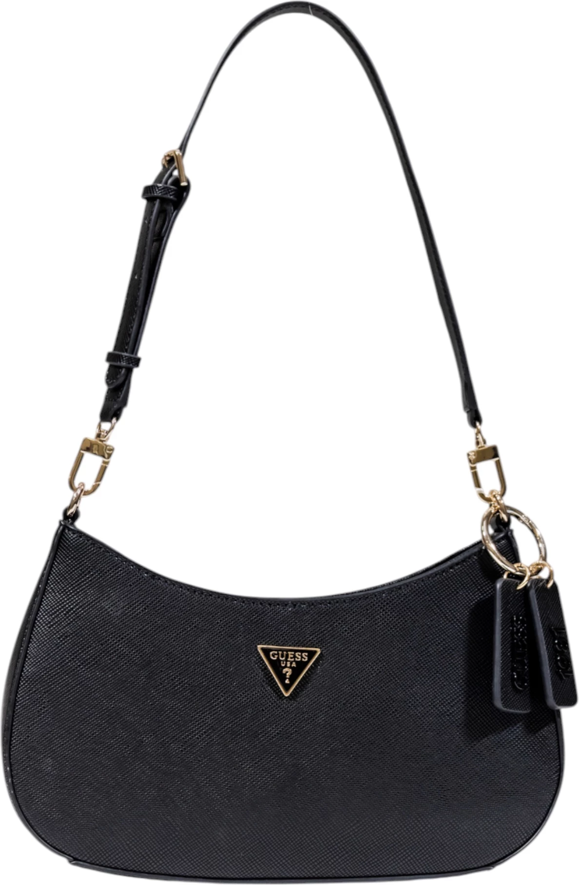 Çantë supi Guess Noelle II Top Zip HWZG96 72180 për femra, e zezë