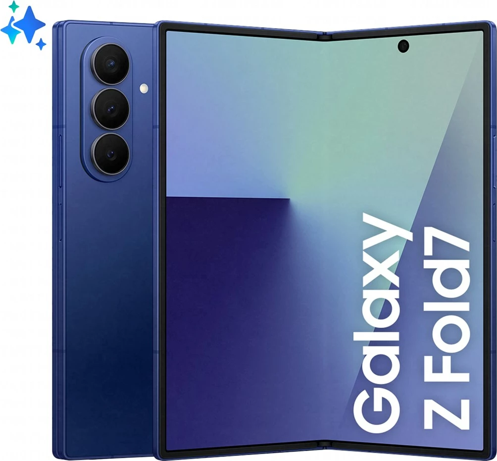 Celular Samsung Galaxy Z Fold7, 8", 12 GB RAM, 256 GB, 5G, Blu