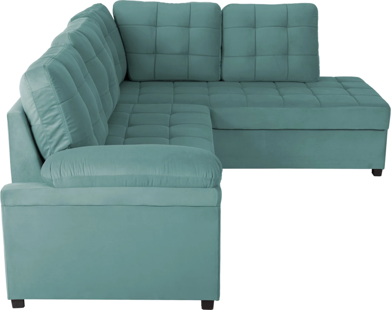 Kënd divani JADE FH3144.04R kadife jeshile deti 250x80-180x73-88Hcm