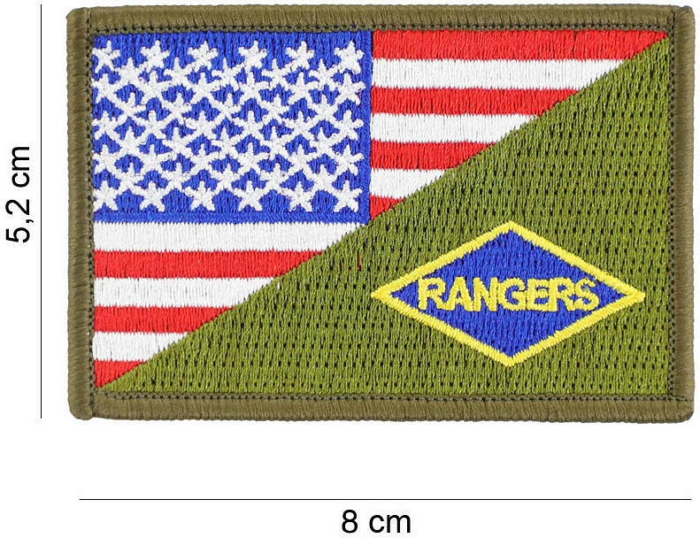 Emblema pëlhure Fostex Garments Patch Rangers half flag #20013