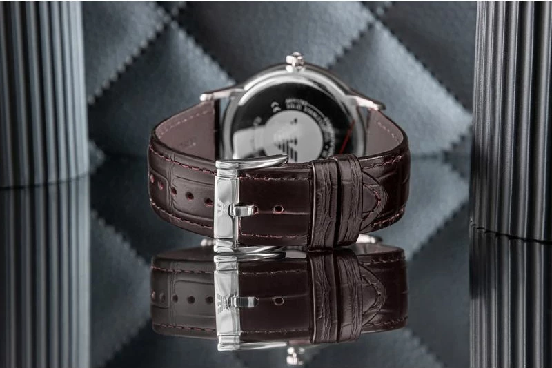 Orë dore meshkujsh Emporio Armani Renato AR11783, kafe