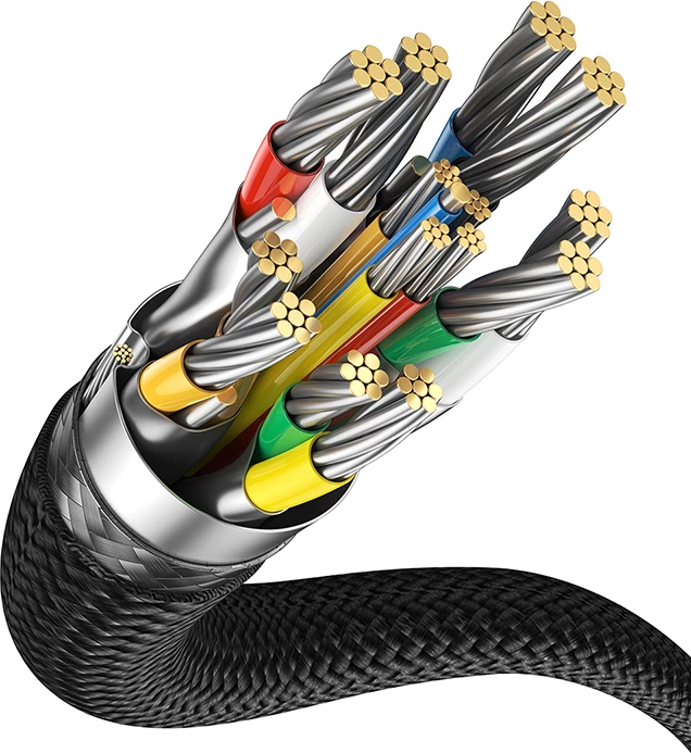 Kabllo USB-C në HDMI Baseus BS-OH064, 1.5m, 8K 60Hz, e zezë