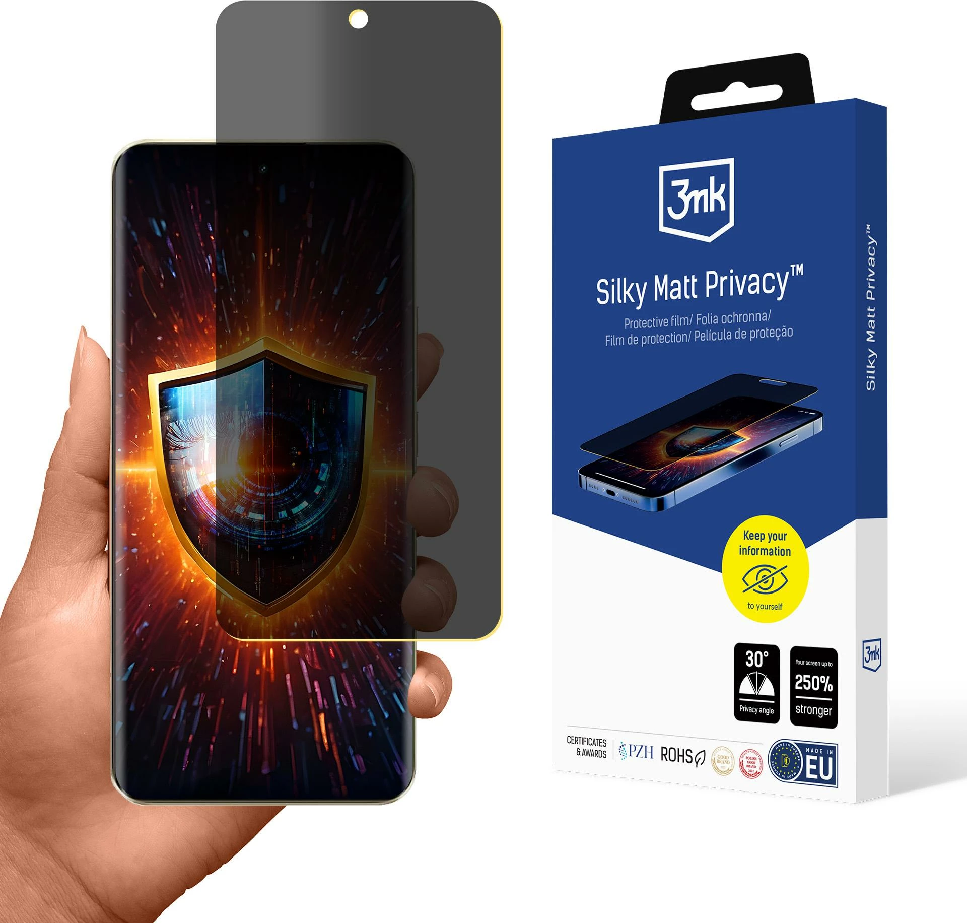Mbrojtës ekrani mat privatësie 3mk Silky Matt Privacy për Realme P2 Pro