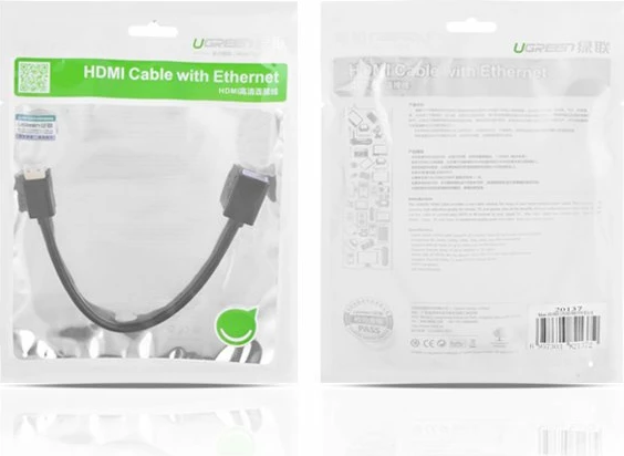 Kabllo adapter Ugreen, HDMI femër në mini HDMI mashkull, 22 cm, e zezë