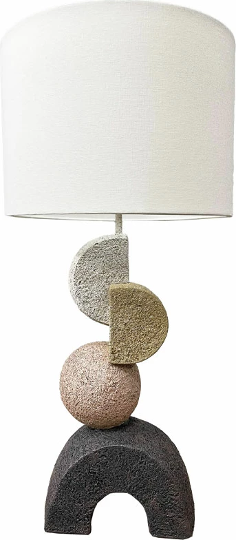 Llambë tavoline ZENSTONE B, shumëngjyrëshe, 30.5x30.5x63cm