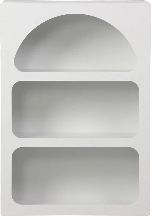 Raft librash Emersi, MDF, ngjyrë e bardhë, 70x35x100cm