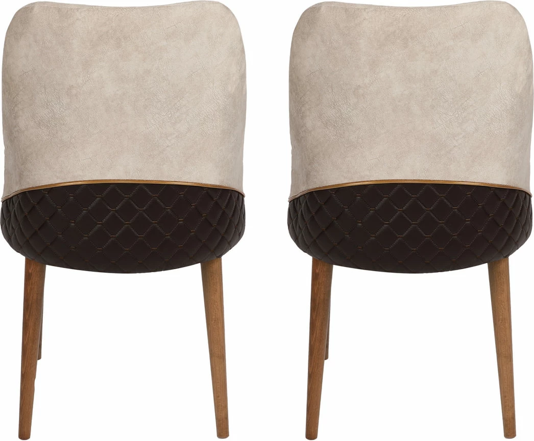 Set karrigash (2 copë), Hanah Home, Nova 071 V2, krem dhe arr