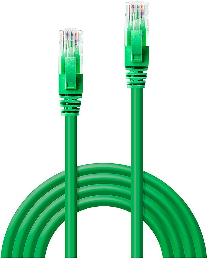 Kabllo rrjeti LINDY Cat6 U/UTP 0.3m, RJ45, e gjelbër