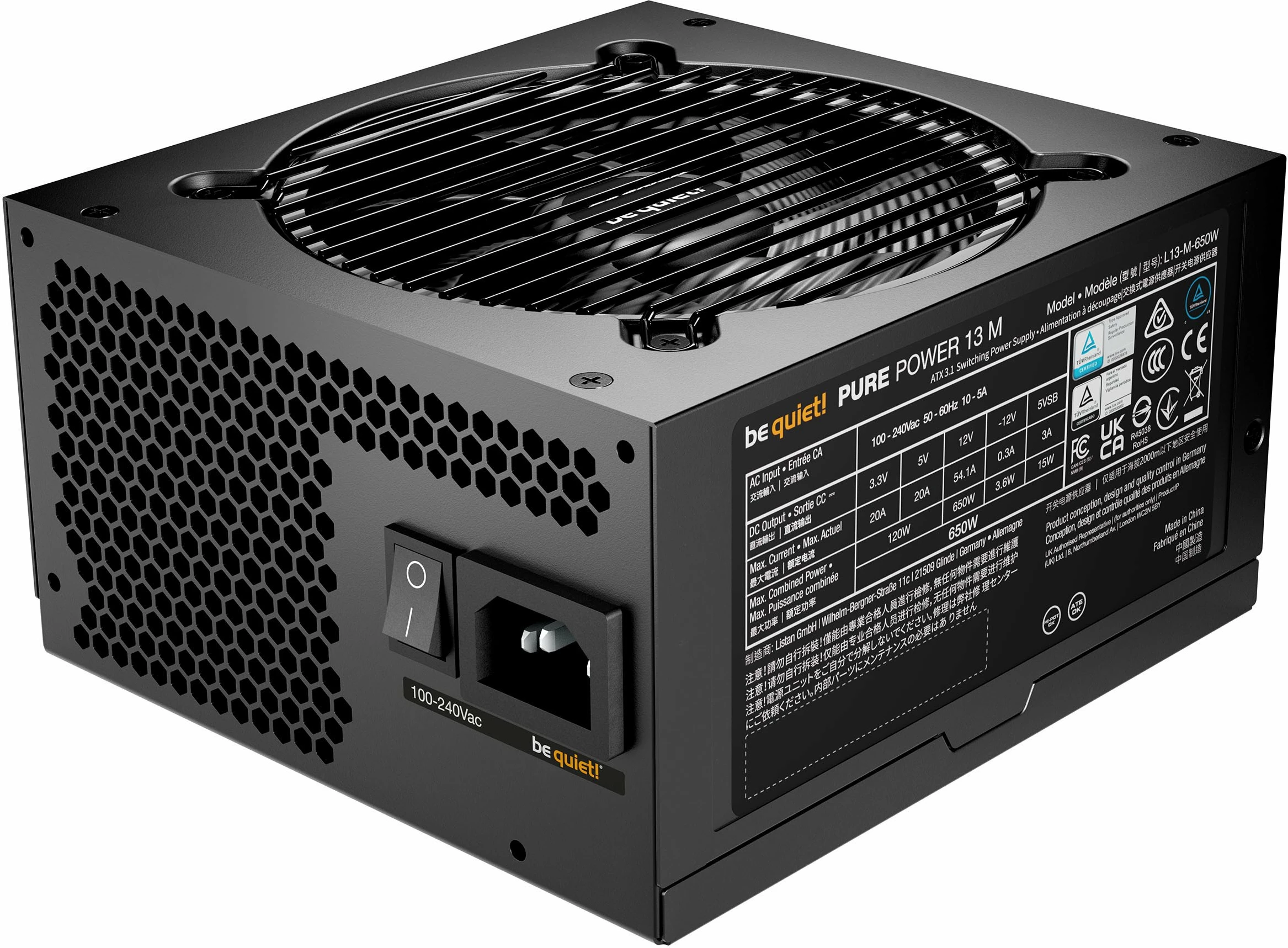 Furnizues energjie be quiet! Pure Power 13 M BP025EU 650W, i zi