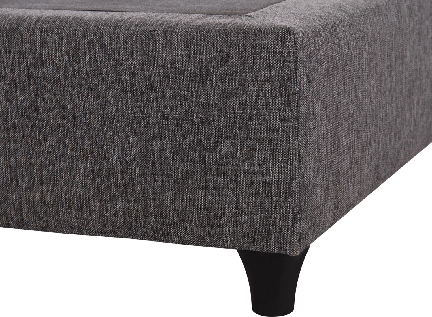 Shtrat njësh SIGGY, stof gri, pa hapësirë magazinimi, për dyshek 90x200cm