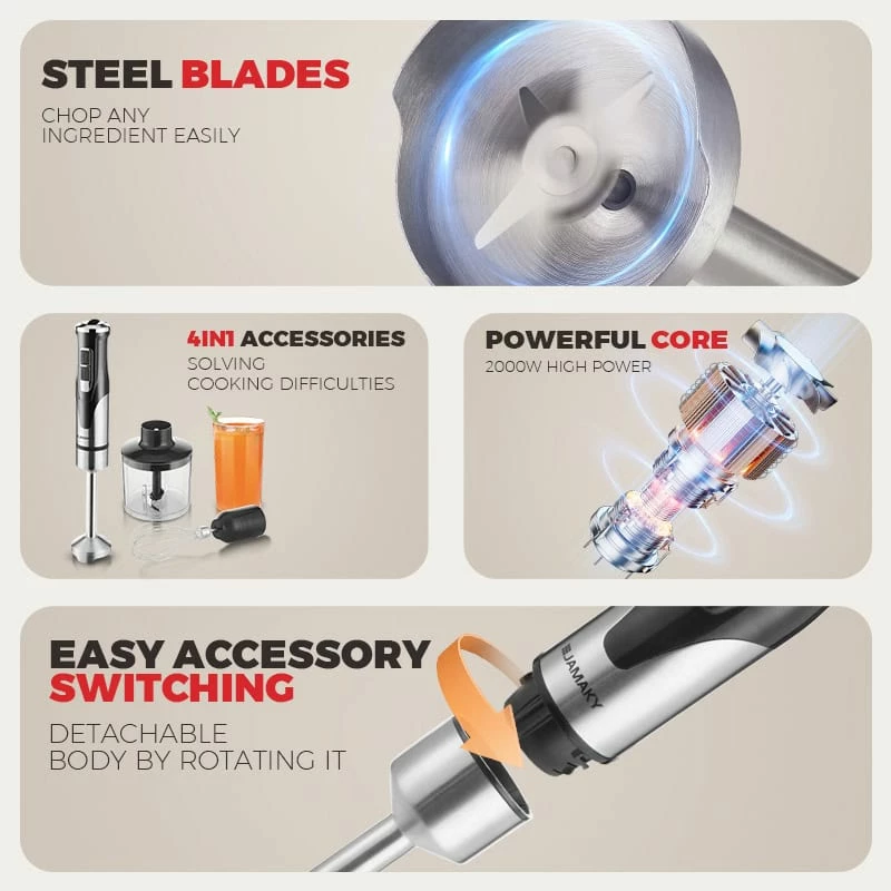 Blender i Dores 4 në1 JAMAKY JMK3013