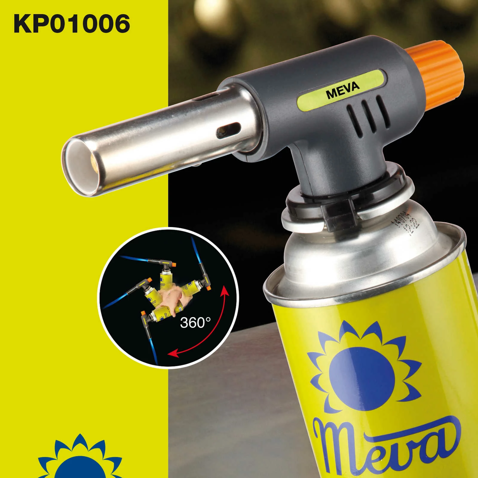 Djegës gazi Meva KP01006 për Creme Brulee, 1 kW, pa bombolë