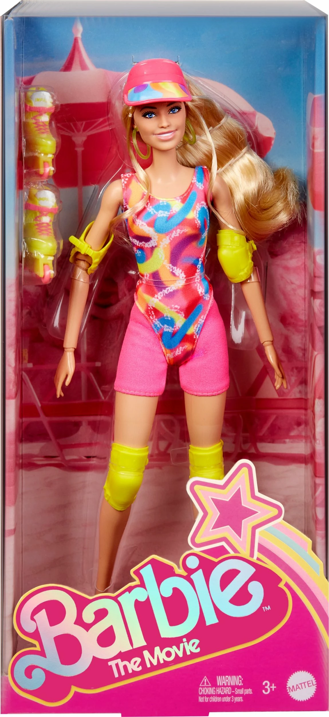 Kukull koleksionuese Barbie Signature Margot Robbie on Skates HRB04, set me aksesorë, neon/rozë