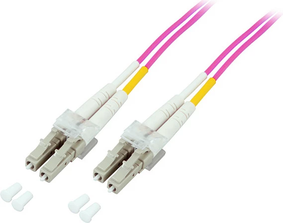 Kabllo fiber optike GoodConnections Alcasa OM4 LC/LC, 3 m, duplex, vjollcë