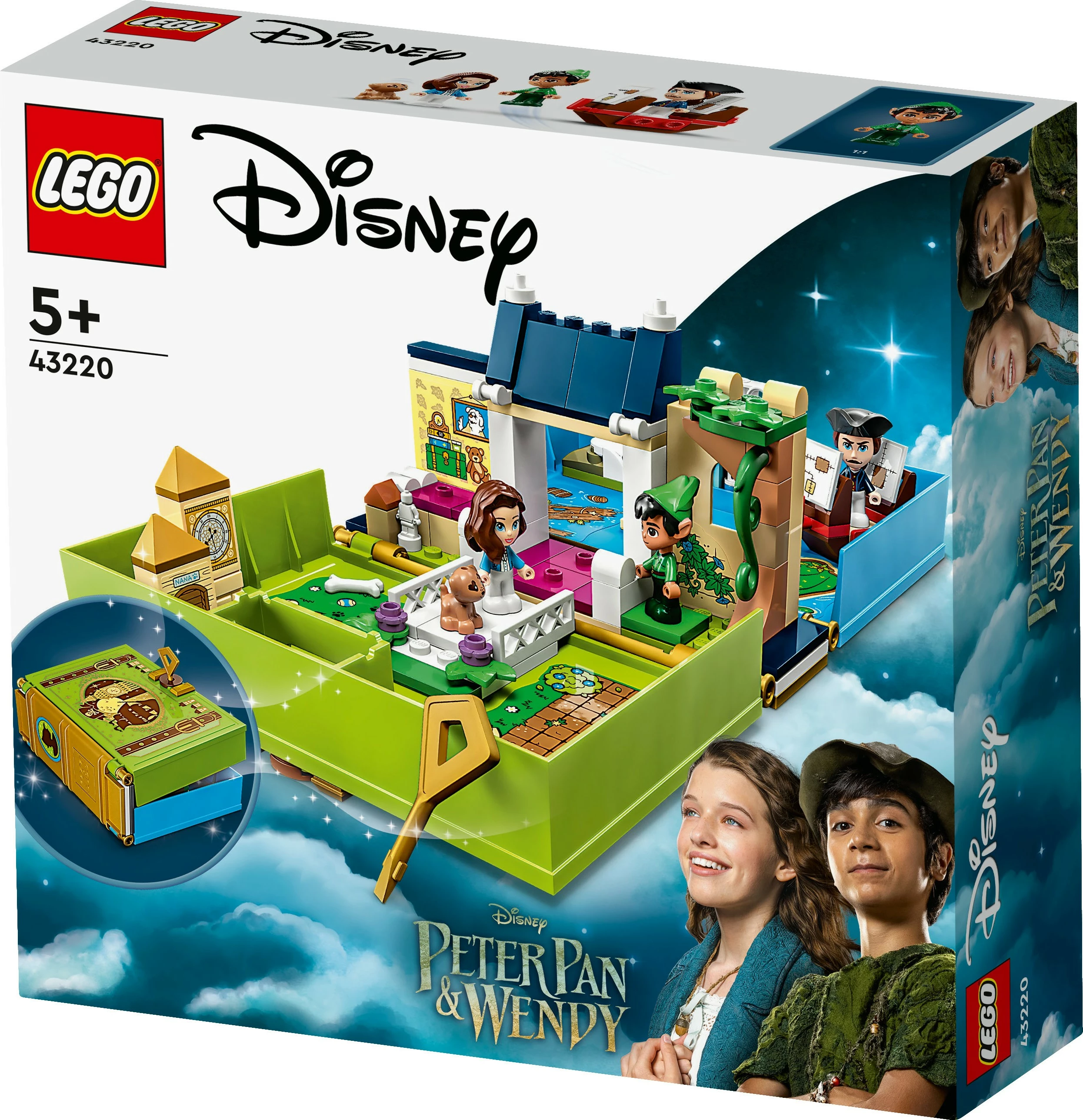 Set ndërtimi LEGO Peter Pan & Wendy's Storybook Adventure, 111 pjesë, plastikë, multingjyrësh