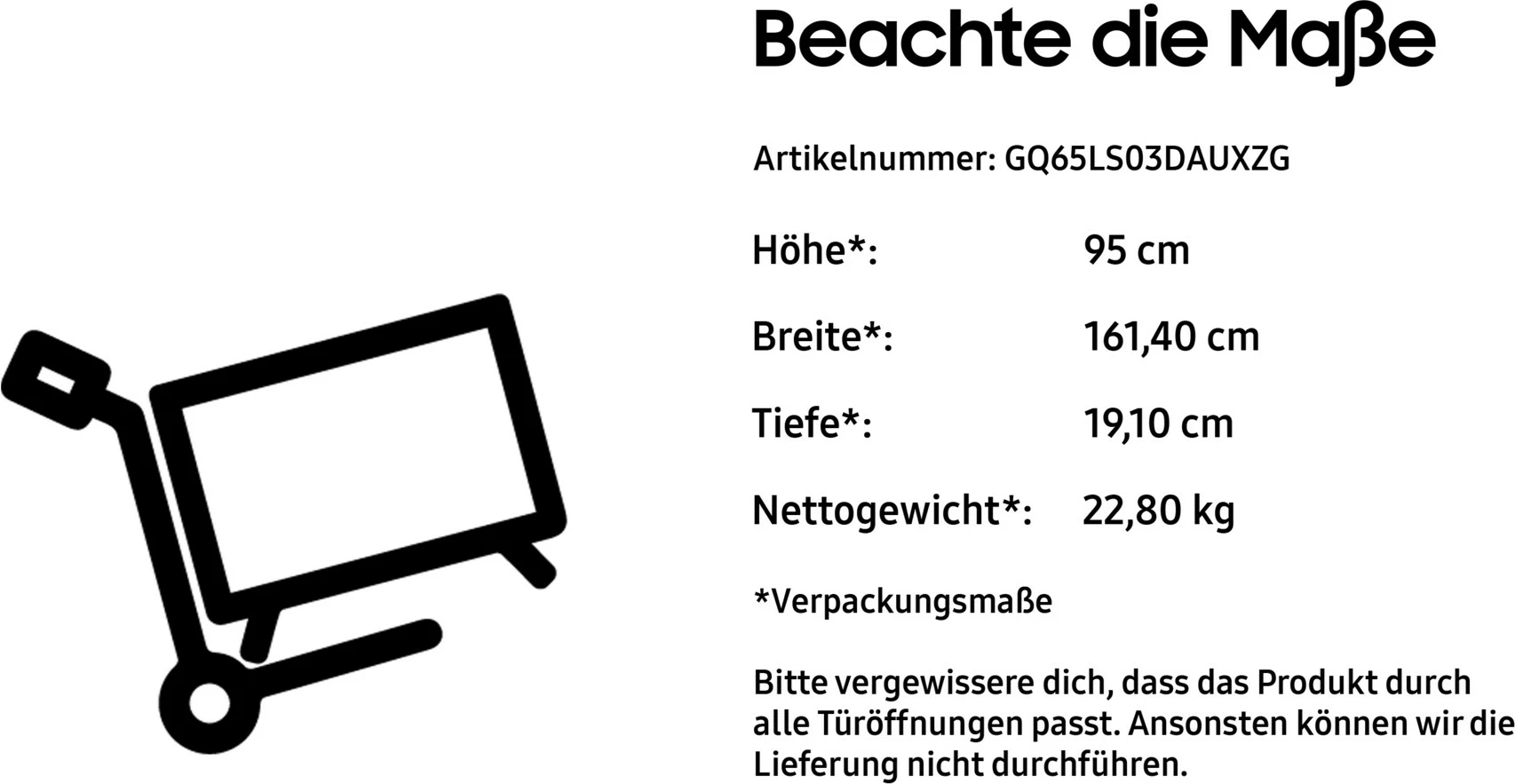 QLED Smart TV Samsung The Frame GQ65LS03DAU 65 inç 4K Wi-Fi zi