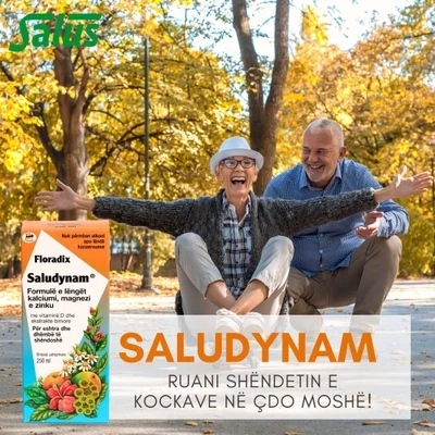 Shurup bimor me kalcium, magnez, zink & vitaminë D Salus FLORADIX Saludynam, 150 ml