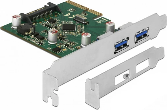 Kartelë zgjerimi PCIe DeLOCK 90298, 2x USB-A 10 Gbit/s, PCIe 3.0