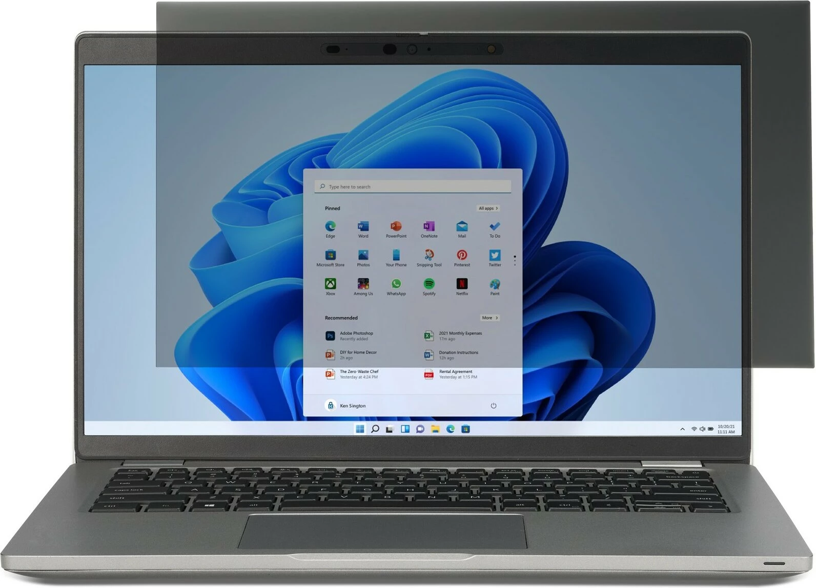 Filtër privatësie Kensington për laptop 14", 16:10, anti-glare, i zi