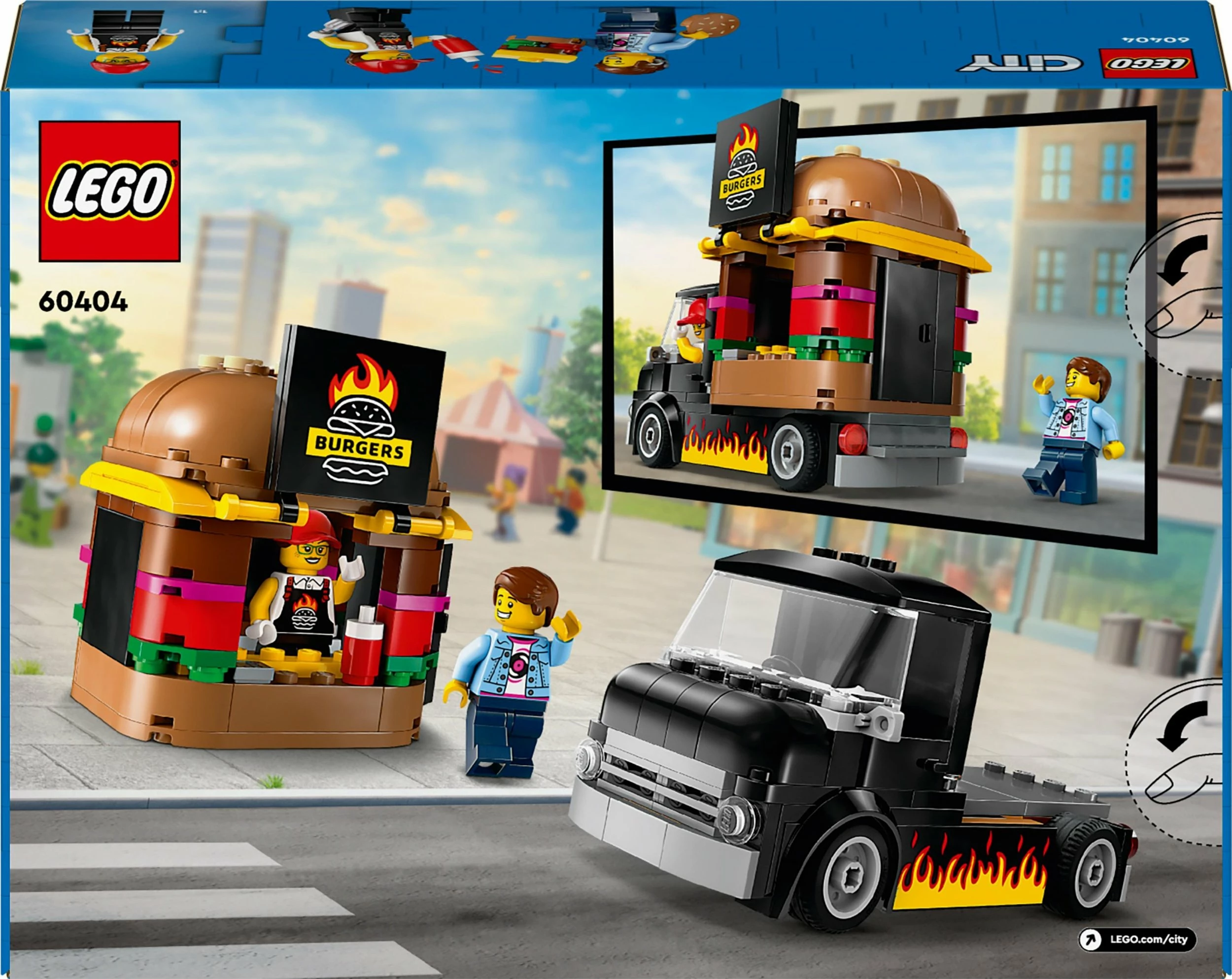 Set LEGO City kamion me burgera 60404, 194 pjesë