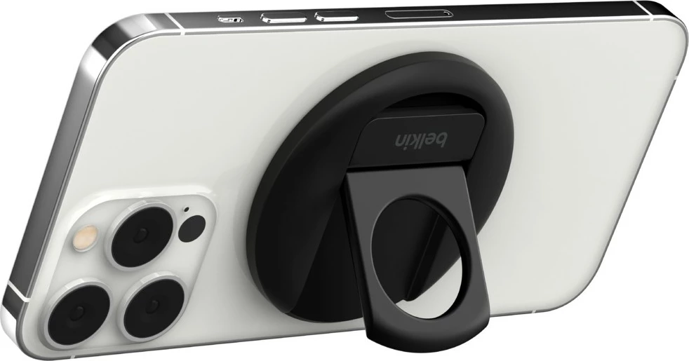 Mbajtës magnetik Belkin për iPhone me MagSafe për MacBook, ngjyrë e zezë