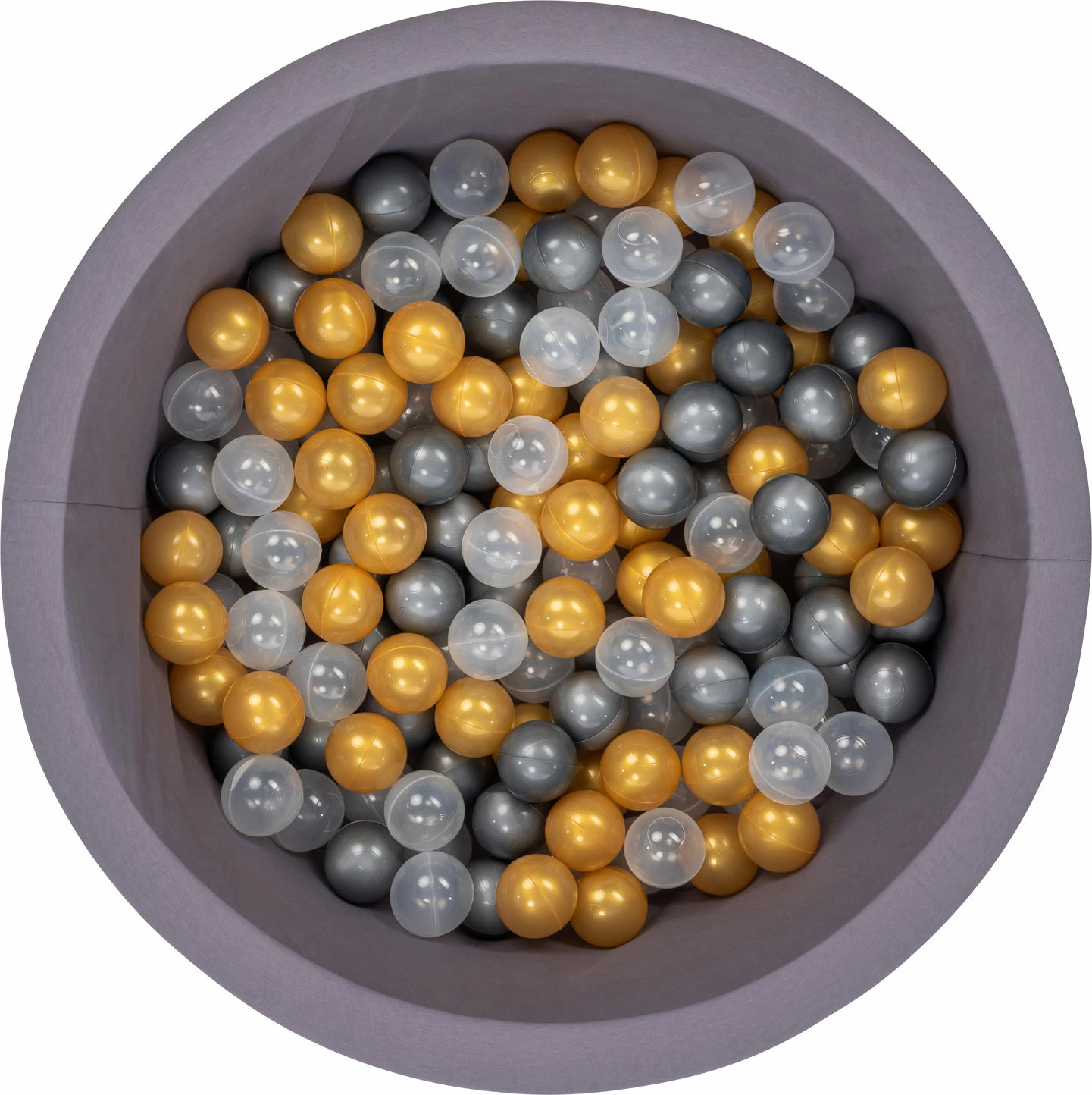 Pishinë me topa për fëmijë, ngjyrë gri, Bubble Pops v4, Evila Originals