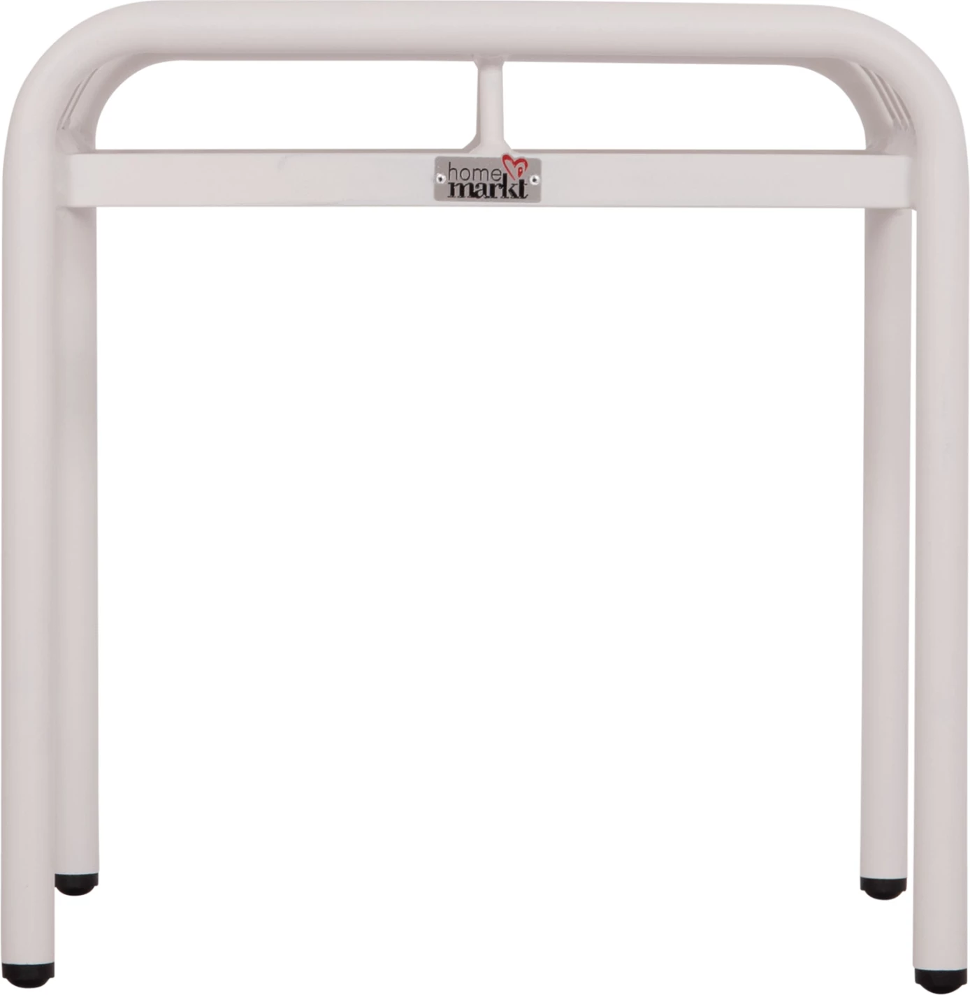 Stool i shkurtër alumini RACHEL, ngjyrë e bardhë, FH6340.02, 45x45x46cm