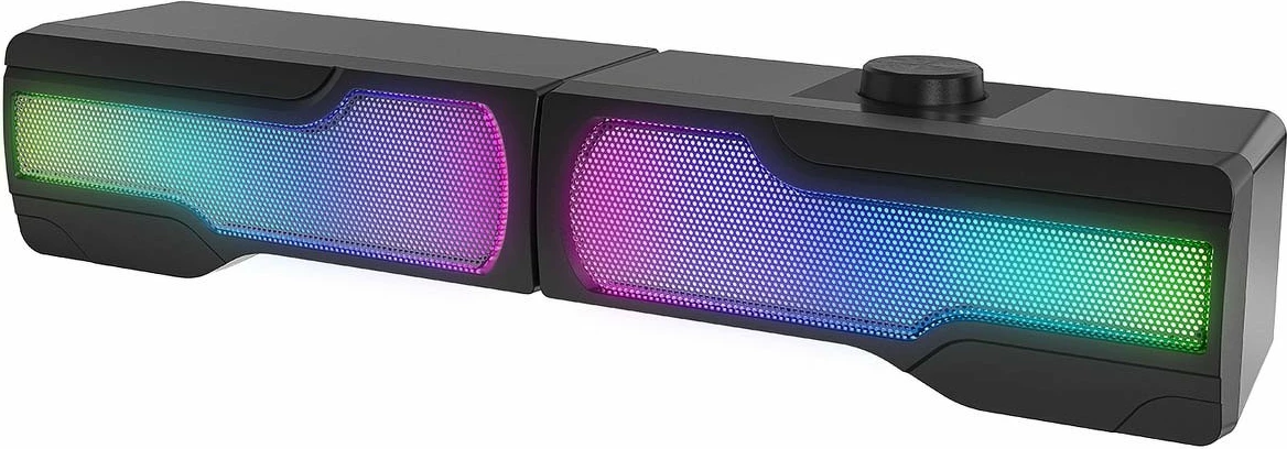 Altoparlantë gaming Rampage Arty X13 2.0 Bluetooth, RGB, USB 5V, të zeza