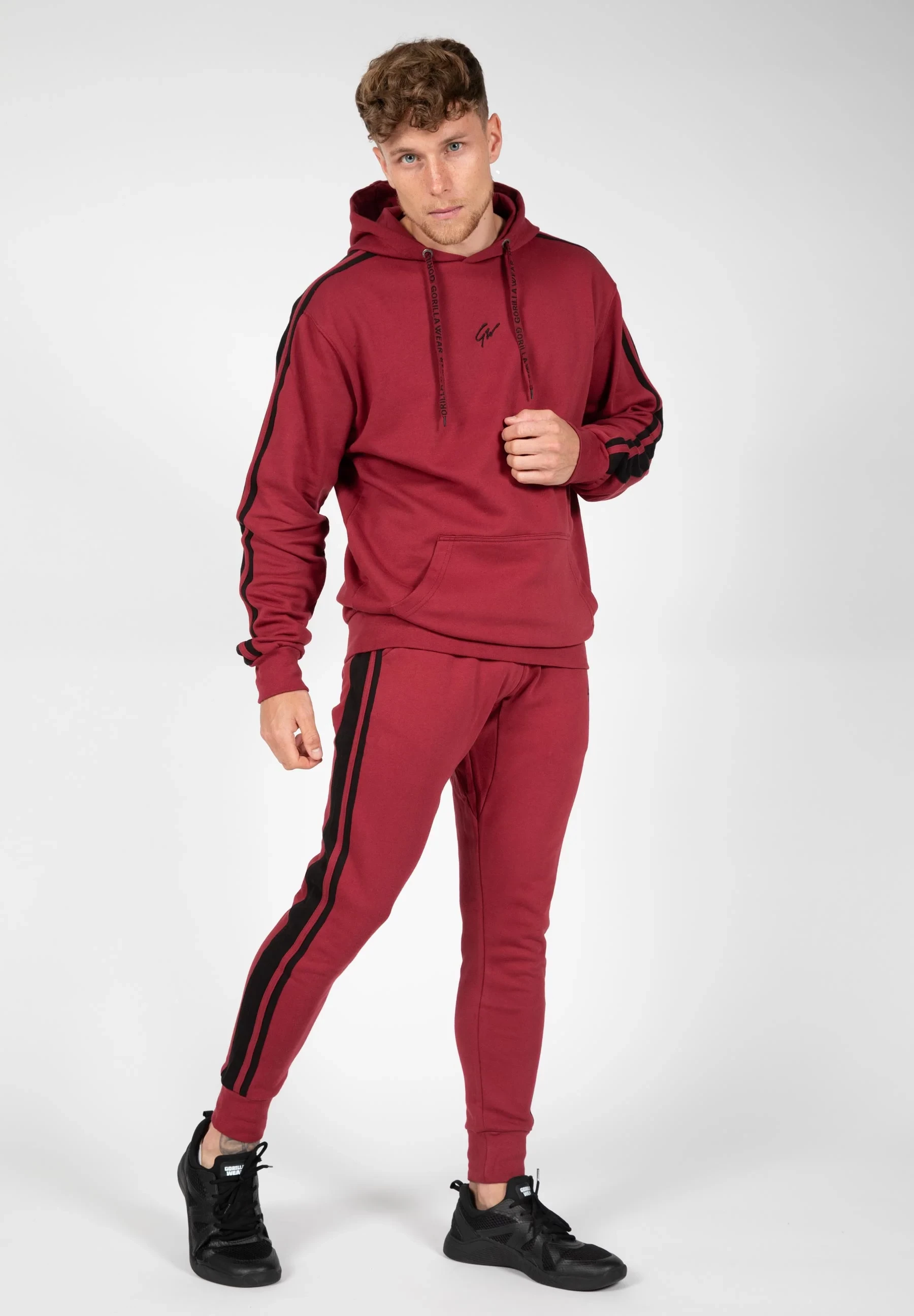 Banks Pants - Burgundy Red/Black [Madhësia: S]