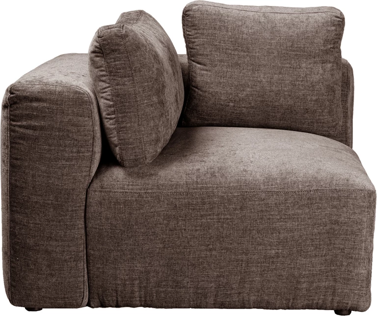 Fotelë këndore BOX me krah të kthyeshëm, ngjyrë kafe Vogue 5, 107x107x85