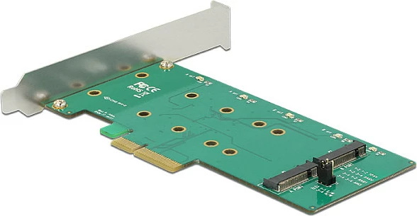 Kartë zgjerimi PCIe DeLOCK 89536, 2x M.2 SATA, RAID 0/1, 6 Gbit/s