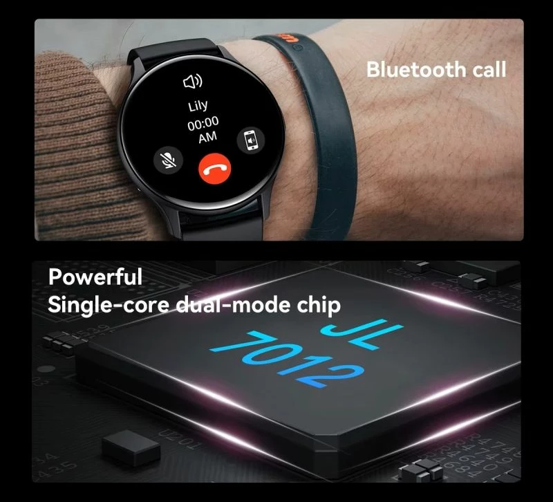 Smartwatch për femra RUBICON, gri/argjendtë