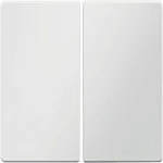 Tast ndërprerësi BERKER 16236089, dyfish, Duroplast, 10 copë, i bardhë