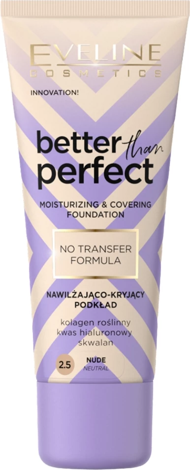 Fondatinë Eveline Cosmetics Better Than Perfect Moisturizing and Covering Foundation 2.5 Nude për femra 30ml